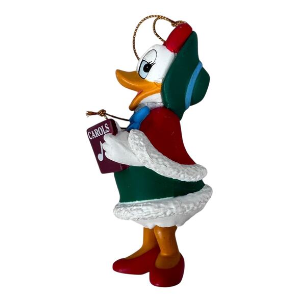 Vintage Daisy Duck Caroling Christmas Ornament Hanging Holiday Decor Collectible - Picture 2 of 8